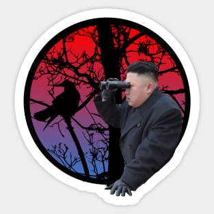 Kim Jong Un Birdwatching Sticker